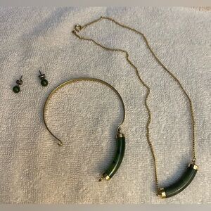 Elegant Green and Gold Jewelry Set $10 or 2 for $15